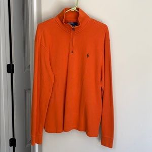 Polo half zip sweater